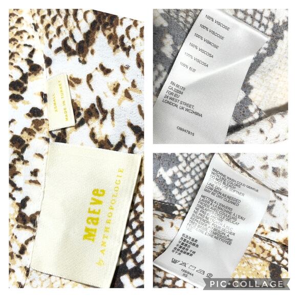 Maeve by Anthropologie XS Juno Snakeskin Dress - Picture 7 of 9